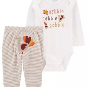Gobble Gobble Baby Onesie and Pants Set